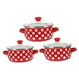 Core Feature - Mini Soup Pot Set with Double Handles: Designed with convenient double handles, this enamel cooking pot set offers easy handling and transport, making it suitable for various kitchen tasks and enhancing user safety while cooking Materi...