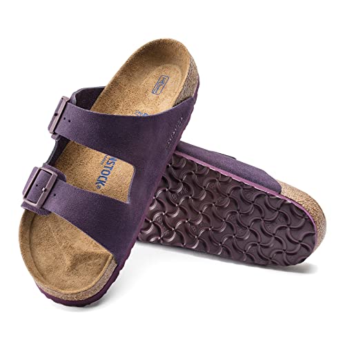 Image of birkenstock Arizona Eva Mules /Clogs Men Black Mules Shoes, Colour Blackberry, 7 /7.5
