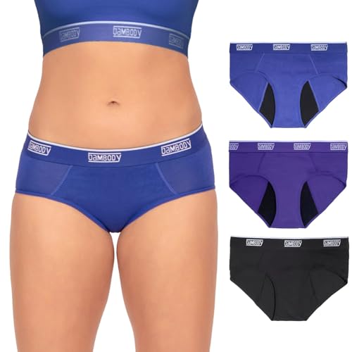 Image of Bambody Absorbent Hipster for Light Flow, Sporty Period Panties for Women & Teens - Comfortable & Soft Protective Active Wear