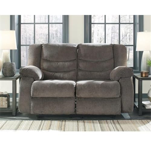 Signature Design by Ashley Tulen Wall Hugger Reclining Loveseat, Dark Gray - image 2