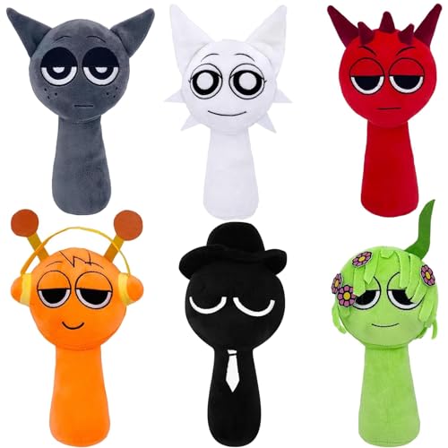MXZWOC 6PCS Plushies For Games Fans 9.8 Plush Toys Figures Soft Stuffed Animal Pillow Doll Christmas Birthday Gifts for Adult Kids(6PCS)