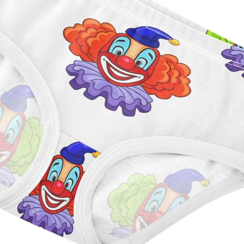 Vintage Cartoon Colorful Clown Girls Underwear Toddler 2t Cotton Cute Panties Girl Animal Kids Undies Briefs4
