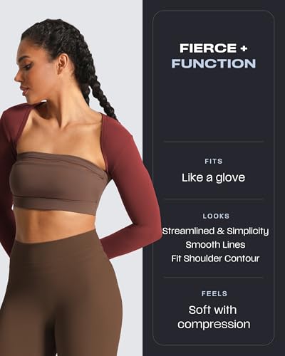 Image of Aoxjox Women's Lexi Lined Bolero Shrug | workout long sleeve,waist-defining cropped fit,open front cardigan,buttery soft fabric,layering,yoga,gym,daily wear
