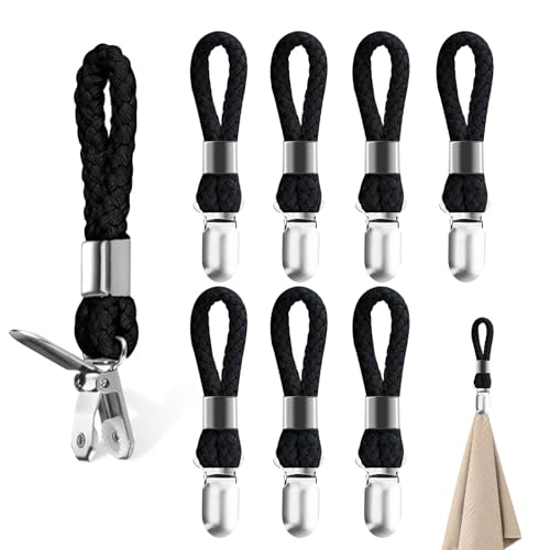 8 Stück Aufhänger für Handtücher, Handtuchklammern, Handtuch Clips zum Aufhängen, Handtuchaufhänger, Handtuch Aufhänger für Häusern Schränken Und Badezimmern
