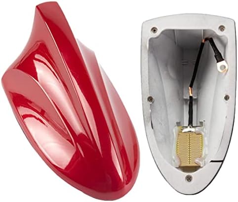 Takilma Shark Fin Antenna Radio Signal Shark Fin Antenna Cover Car Roof Aerial Bright Red