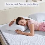 2 Inch Mattress Topper Full, Ventilated High Density Pad Foam Mattress Topper with Removable Washable Cover, 54 * 75 Inch