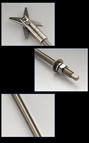 Boulons d'ancrage à bascule M10 en acier inoxydable 304 robustes - 4
