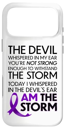 Pancreatic Cancer Warriors I Am The Storm And I Will Survive �X�}�z�P�[�X iPhone 17 Pro Max �p