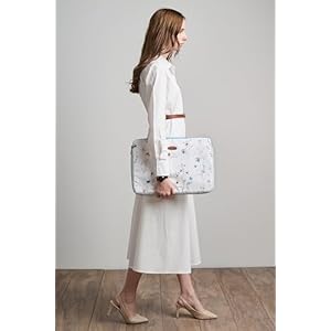 Maison d’Hermine Laptop Sleeve upto 13.5 inch Stain and water repellent Cotton canvas – Ice Florals