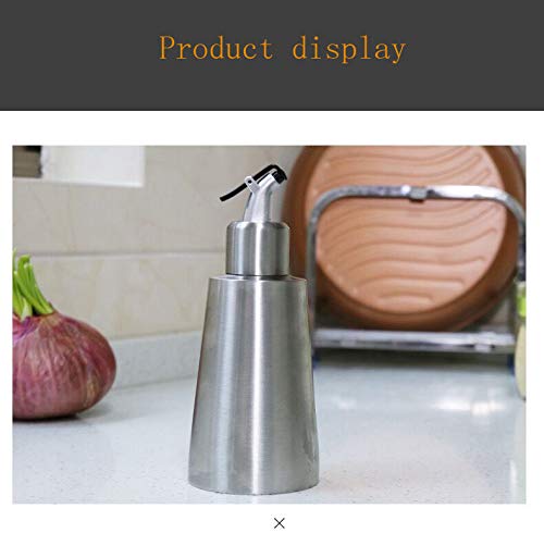 Gteller Stainless Steel Olive Oil Dispenser, Leakproof Pourer Dispensing Bottle for Oil Soy Sauce Vinegar&Cooking Wine 350ml (B Model) - Image 4