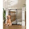 InnoTruth 36″ Extra Tall Baby Gate for Stairs, 28.9-42.1″ Dog Gates for Doorways One-Hand Open,Dual Lock Dog Gates for The House, Hallways, Bedroom, Separate Pet & Baby,Easy Install Safety Gate,Black