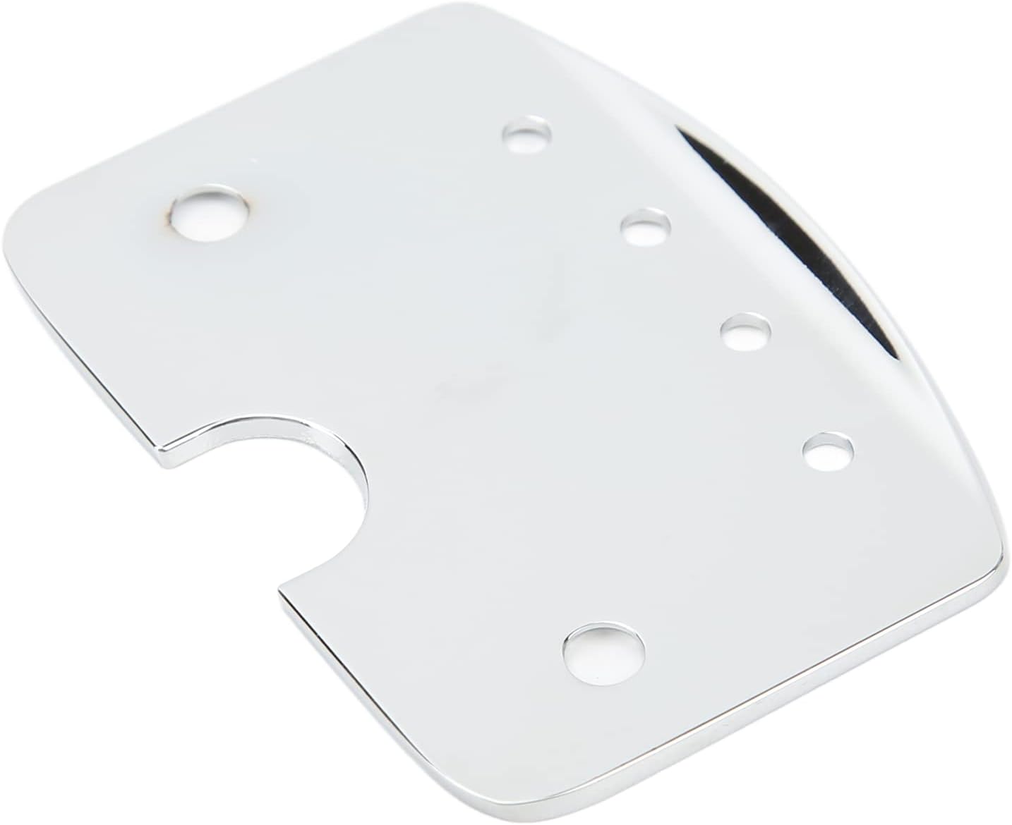 Alomejor 4 string guitar tailpiece, sturdy metal silver cigar box hardware with 2 screws bridge for DIY builders musicians hobbyists homemade projects