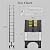 Telescoping Ladder Extension Telescopic Collapsible - 12.5 FT Rv Telescope Foldable Extendable Tall Compact Aluminum Ladders - for House Roof Travel Trailers Adjustable Retractable - 330lbs Capacity