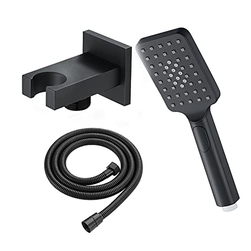Cabezal de Ducha de Mano Multifuncional ABS Negro