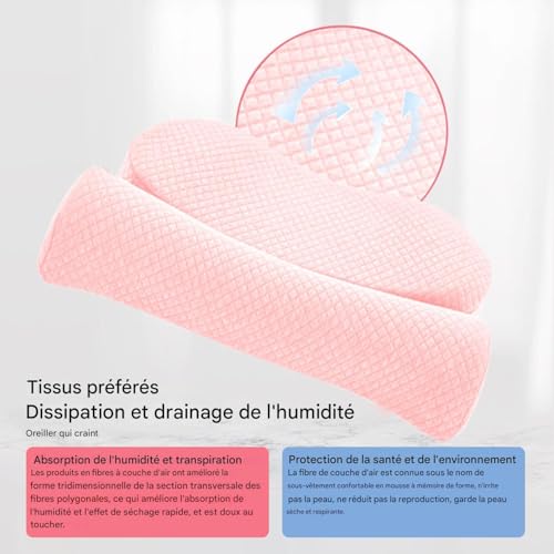Oreiller ergonomique pour le lit, le bureau et la voiture en voyage - 8