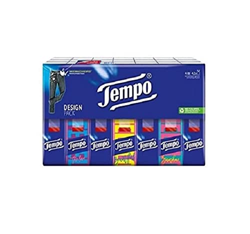 Pañuelos Tempo XL – extra fuertes y suaves – 42 paquetes de 10 pañuelos (420 pañuelos)