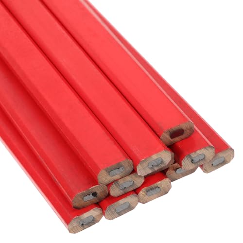 ULTECHNOVO 72 lápices carpintero madera rojo HB miniatura 3