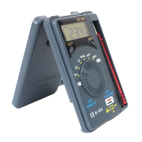Wsikafxn XB866ミニデジタルマルチメーターLCDボルテメーターテスター 電気技師やDIYプロジェクト向けの正確な測定