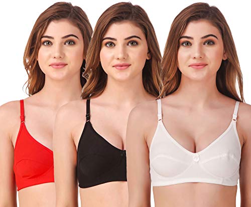 Image of Fasense Women's Wire Free Non Padded Cotton Bra