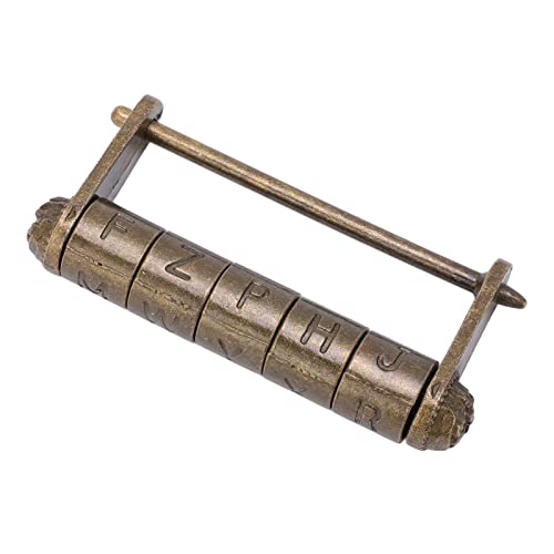 Combinaison de Serrure à Lettre, Combinaison de Cadenas Antique en Alliage de Zinc pour Boîte pour Armoire pour Meubles
