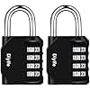 2 pack combination locks padlock 4-digit, Diyife combination lock, weatherproof metal, Plated Steel Combination Lock for school, Gym Locker, garage, gate, Hasp Cabinet, storage