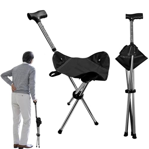 Imagen de HENYEER Bastón Plegable 2 en 1 con Asiento