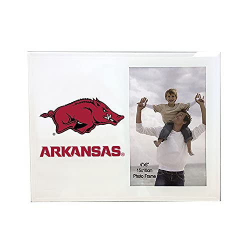 The Fanatic Group University of Arkansas 4 x 6 Glass Photo Frame