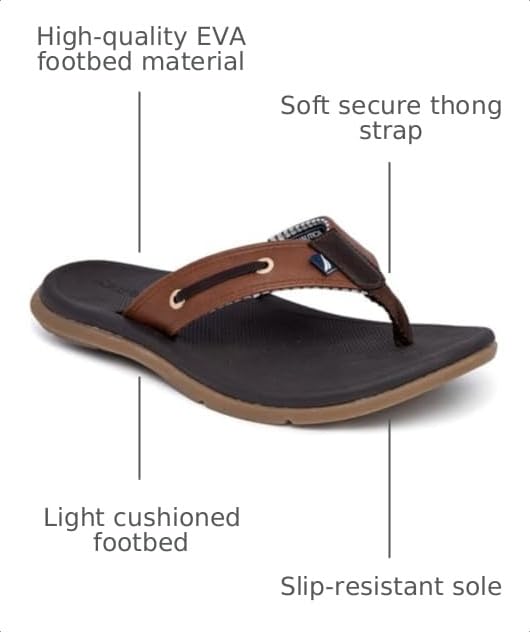 Image of Nautica Men's Flip Flop Shower Sandals Slides - Comfortable Waterproof Beach Footwear Slip-On Thong (Medium /Wide Width)