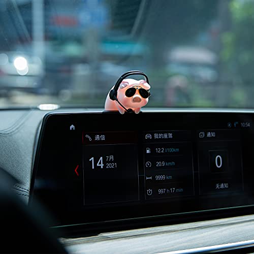 Car Rear View Mirror Pendant Lucky Piggy Hanging Ornament Auto Interior Decoration (Pilot) #TOP3