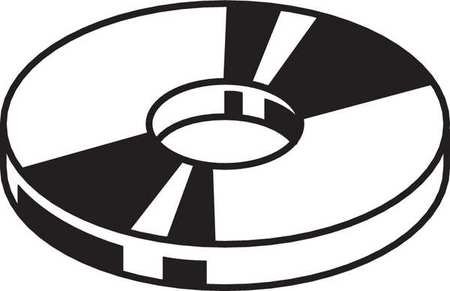 1/2" x 2" OD Zinc Plated Finish Low Carbon Steel Large OD Thick Fender Washers, 50 pk.