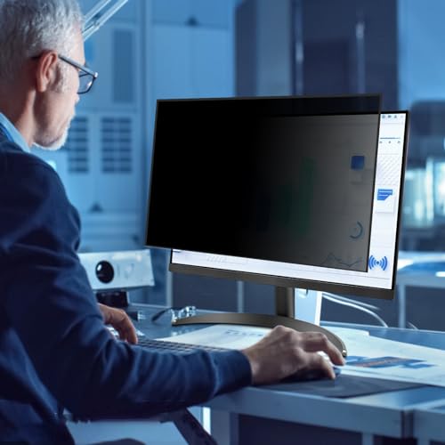 PYS Upgraded Privacy Filter for 27 Inch 16:9 Ultra-Slim Bezels Monitor Self-Sticking No Sticker Needed Anti-Glare Anti Blue Light UV-Blocking Screen Protector - Image 7