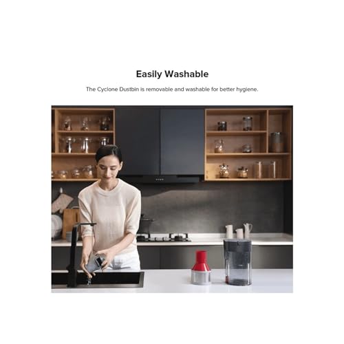 Original Cyclone Dustbin Auto-Empty Dock Charging Station Vacuum Cleaner Spare Parts Replacement.Compatible for Roborock. S7 Onyx (Size : White Dustbin)