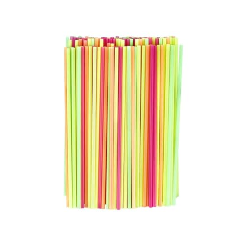 Pitillos mini plásticos multicolor para fiestas 200 unidades miniatura 1