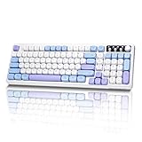 Bangsanth Wireless Keyboard, RGB Gaming Keyboard, Tri-Mode BT5.0/2.4GHz/USB-C, 99-Key Creamy, Anti-ghosting Keys, Compatible with PC, Mac, Gaming Consoles