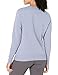 Amazon Essentials Women's French Terry Fleece Crewneck Sweatshirt (Available in Plus Size), Indigo Blue Heather, Large