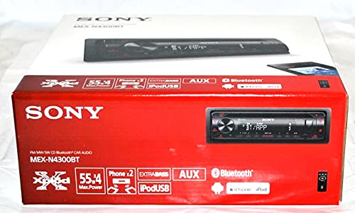 Image of Sony MEX-N4300BT Built-in Dual Bluetooth Voice Command CD /MP3 AM /FM Radio Front USB AUX Pandora Spotify iHeartRadio iPod /iPhone Siri and Android Controls Car Stereo Receiver