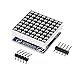 AOICRIE 6pcs MAX7219 8x8 Dot Matrix LED Display Module 5V MCU Control MAX7219 88 LED Dot Matrix DIY Kit (6 PCS)