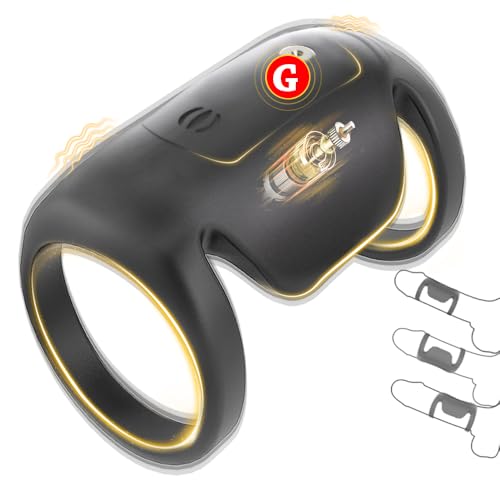 Vibrating Penis Sleeve Cock Ring, Penis Ring Vibrator Extender for G Spot Pleasure, Couples Adult Sex Toys Games for Men Women, QJWQJW Girth Enhancer Sleeve Male Kinky Sex Toy for Men Erection Sex