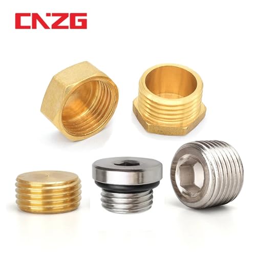 Manguito hexagonal de bronce de 3/4 con acabado anticorrosión premium 3