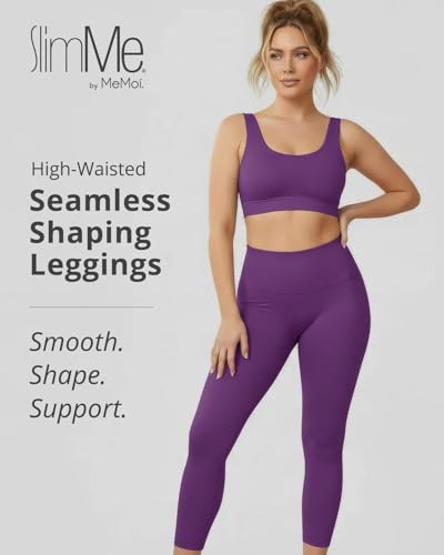 Image of SlimMe High Waisted Shapewear Leggings, Tummy Control Compression