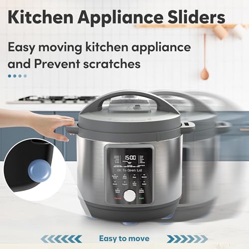 Appliance Sliders for Kitchen 24 PCS Self-adhesive Small Kitchen Finds Appliance Slider Hacks Easy to MovIing & Space Saving Must Have Home Gadgets Mixer Accessories for Countertop