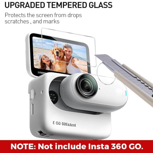 Image of Action Pro Screen Protector Camera Lens Compatible With Insta360 GO3 HD Camera(Set-2 /4Pieces)