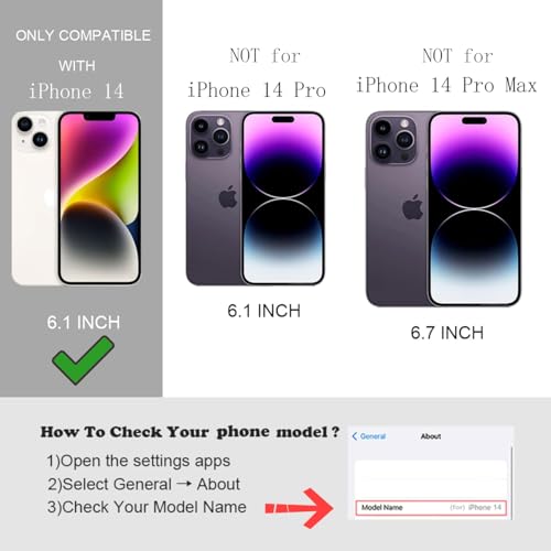 UEEBAI Bow Case for iPhone 14 6.1 UEEBAI Bow Case for iPhone 14 6.1