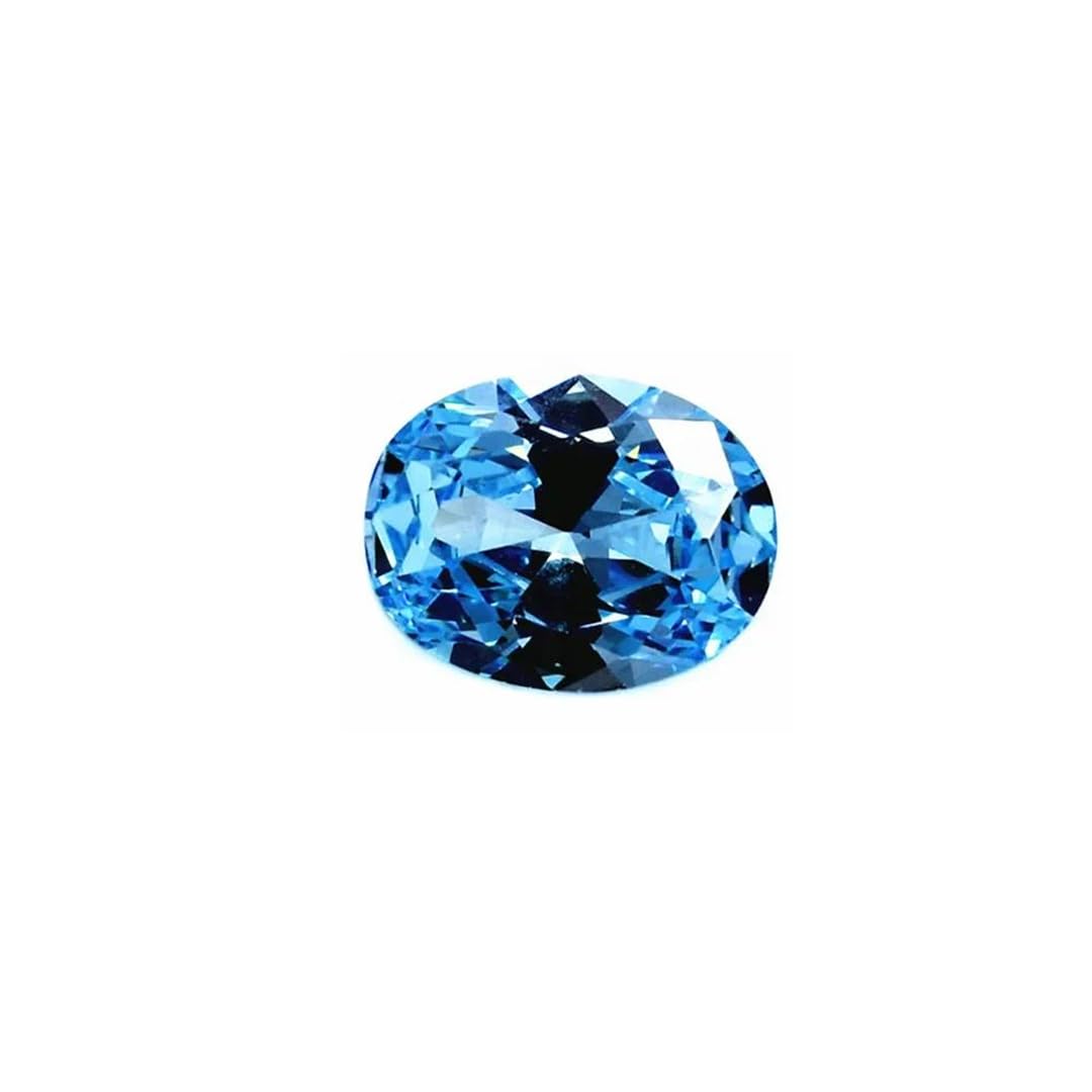 Saphir bleu clair de forme œuf, une gemme de prestige facettée pour joaillerie fine - 6