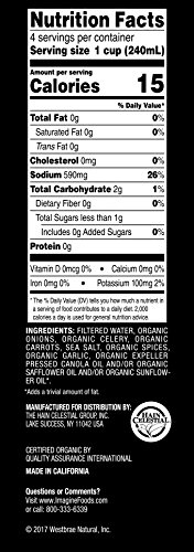 Imagine Organic No-Chicken Broth, 32 Fl Oz (6 Pack) (Packaging May Vary)