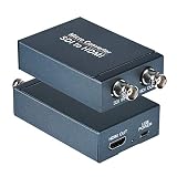 Convertitore da SDI a HDMI, SDI in uscita HDMI con SDI Loopout, 1080P@60Hz Audio Embedder Supporto HDMI 1.3, 3G/HD-SDI Auto Formato Rilevamento Extender per Telecamera CCTV