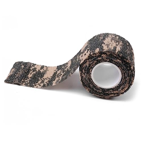 Beaupretty Hunting Camouflage Tape Strong Self-Adhesive Non-Woven Wrap for Desert Camping Crafting Art Projects