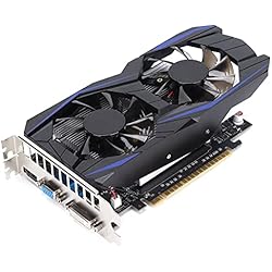 GTX1050Ti Tarjeta gráfica DDR5 de 4 GB, tarjeta gráfica de video de juegos de computadora de escritorio de 128 bits con ventilador de enfriamiento dual, tarjeta gráfica de computadora de reconocimient