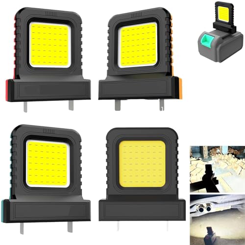 High Brightness Floodlight - for All Power Tool Batteries, Lithium Battery Lighting Light for Electric Tools, Power Tool Lithium Battery Multiple Universal LED Work Lights (Mix-4pc)