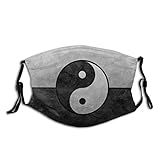 Taoist Yin Yang Tai Chi Unisex Face Mask Reusable Washable Balaclava Bandana,Adjustable Ear Loops...